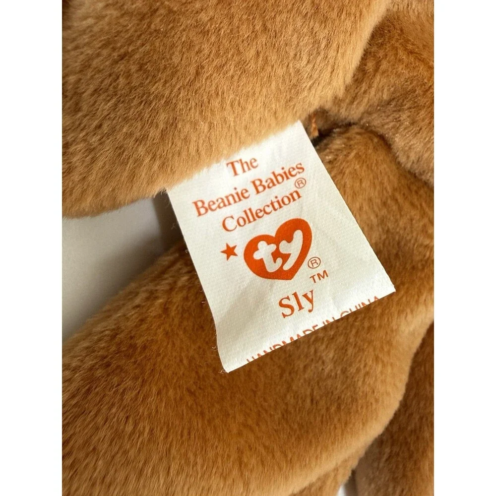 1996 TY Beanie Baby Sly Fox White Belly Retired Mint New w/ Tags Plush Toy